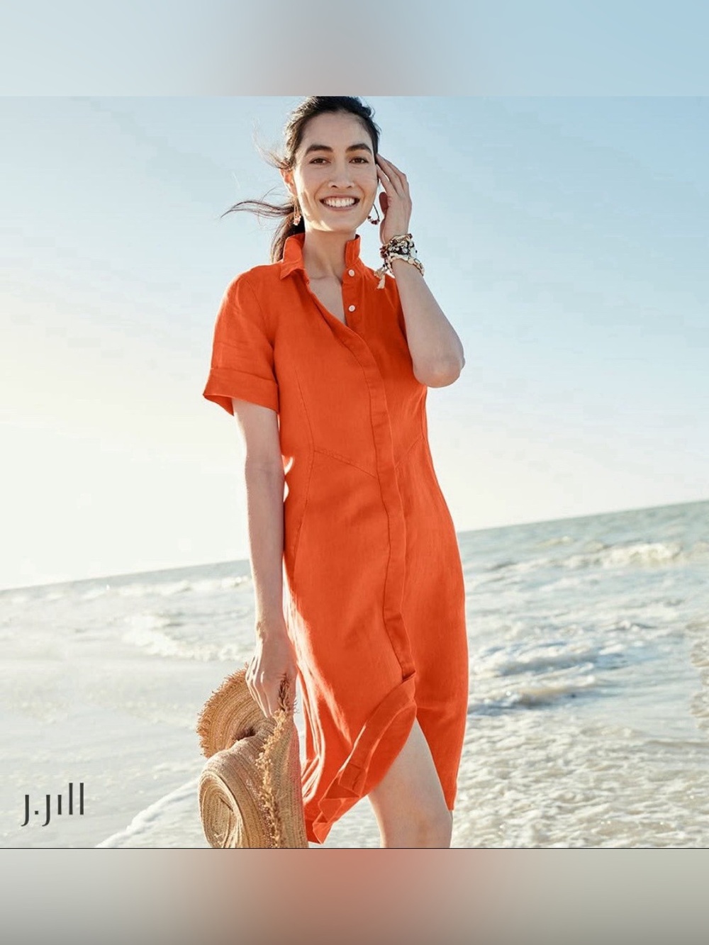 J. Jill Love Linen Shirt Dress